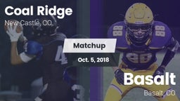 Matchup: Coal Ridge vs. Basalt  2018
