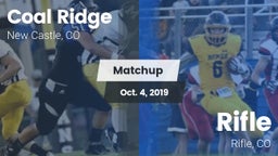 Matchup: Coal Ridge vs. Rifle  2019