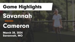 Savannah  vs Cameron  Game Highlights - March 28, 2024