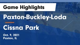 Paxton-Buckley-Loda  vs Cissna Park Game Highlights - Oct. 9, 2021
