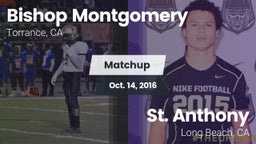 Matchup: Bishop Montgomery vs. St. Anthony  2016