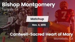Matchup: Bishop Montgomery vs. Cantwell-Sacred Heart of Mary  2016