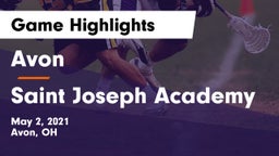 Avon  vs Saint Joseph Academy Game Highlights - May 2, 2021