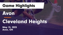Avon  vs Cleveland Heights  Game Highlights - May 15, 2023