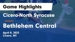 Cicero-North Syracuse  vs Bethlehem Central  Game Highlights - April 8, 2023
