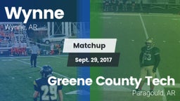 Matchup: Wynne  vs. Greene County Tech  2017