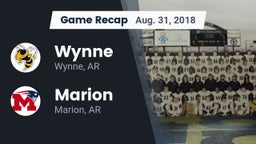 Recap: Wynne  vs. Marion  2018