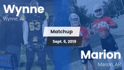 Matchup: Wynne  vs. Marion  2019