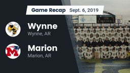 Recap: Wynne  vs. Marion  2019