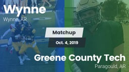 Matchup: Wynne  vs. Greene County Tech  2019
