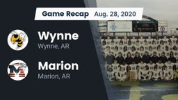 Recap: Wynne  vs. Marion  2020