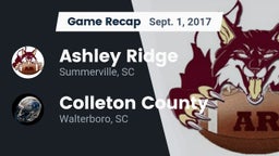 Recap: Ashley Ridge  vs. Colleton County  2017