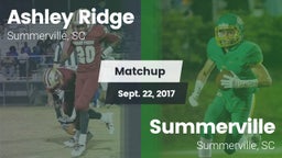 Matchup: Ashley Ridge High vs. Summerville  2017