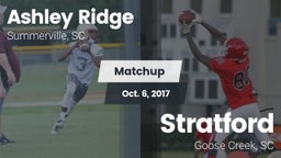 Matchup: Ashley Ridge High vs. Stratford  2017
