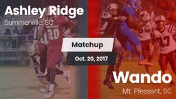 Matchup: Ashley Ridge High vs. Wando  2017