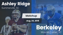 Matchup: Ashley Ridge High vs. Berkeley  2018