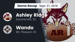 Recap: Ashley Ridge  vs. Wando  2018