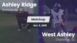 Matchup: Ashley Ridge High vs. West Ashley  2018