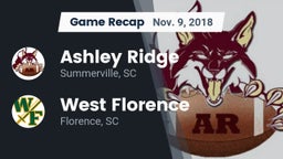 Recap: Ashley Ridge  vs. West Florence  2018