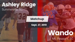 Matchup: Ashley Ridge High vs. Wando  2019