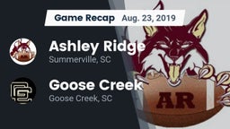 Recap: Ashley Ridge  vs. Goose Creek  2019