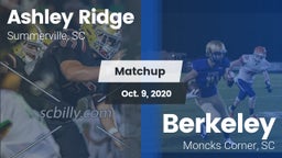 Matchup: Ashley Ridge High vs. Berkeley  2020