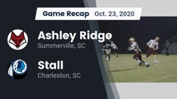 Recap: Ashley Ridge  vs. Stall  2020