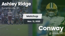 Matchup: Ashley Ridge High vs. Conway  2020