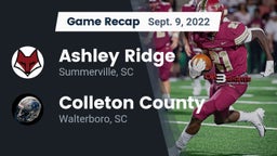 Recap: Ashley Ridge  vs. Colleton County  2022