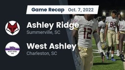 Recap: Ashley Ridge  vs. West Ashley  2022