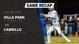 Recap: Villa Park  vs. Cabrillo  2016