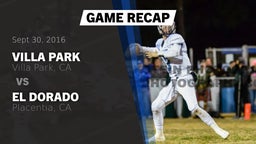 Recap: Villa Park  vs. El Dorado  2016