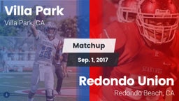Matchup: Villa Park High vs. Redondo Union  2017