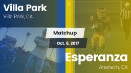 Matchup: Villa Park High vs. Esperanza  2017