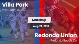 Matchup: Villa Park High vs. Redondo Union  2018