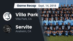 Recap: Villa Park  vs. Servite 2018