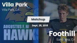 Matchup: Villa Park High vs. Foothill  2018