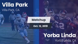 Matchup: Villa Park High vs. Yorba Linda  2018