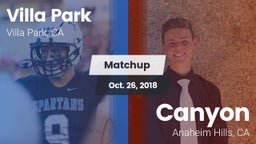 Matchup: Villa Park High vs. Canyon  2018