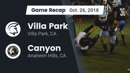 Recap: Villa Park  vs. Canyon  2018