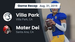 Recap: Villa Park  vs. Mater Dei  2019