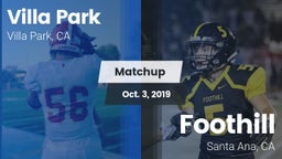 Matchup: Villa Park High vs. Foothill  2019