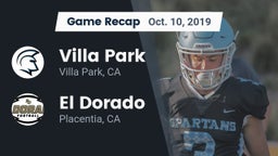 Recap: Villa Park  vs. El Dorado  2019