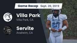 Recap: Villa Park  vs. Servite 2019