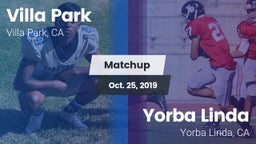 Matchup: Villa Park High vs. Yorba Linda  2019
