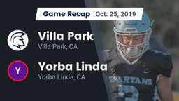 Recap: Villa Park  vs. Yorba Linda  2019