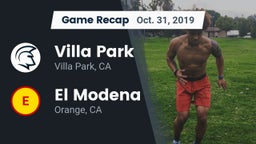 Recap: Villa Park  vs. El Modena  2019