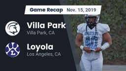 Recap: Villa Park  vs. Loyola  2019