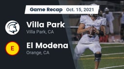 Recap: Villa Park  vs. El Modena  2021