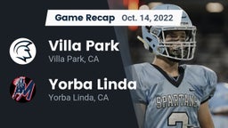 Recap: Villa Park  vs. Yorba Linda  2022